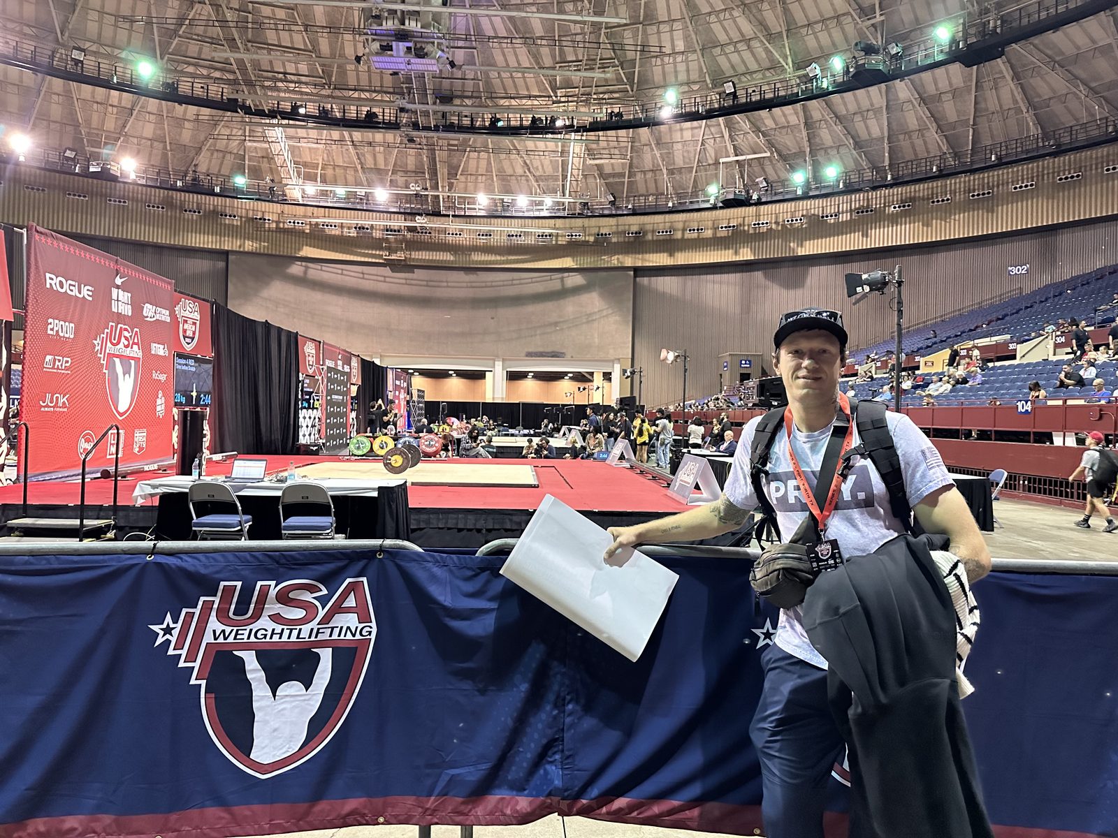 Stanislav Babenko at a USA Weightlifting national competition