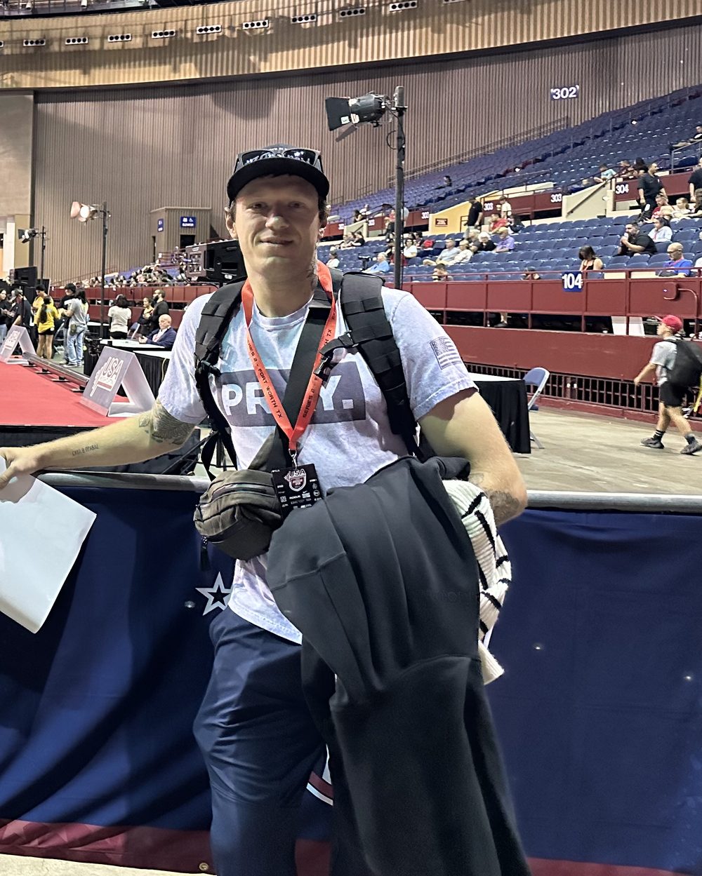 Stanislav Babenko, owner and head coach of Grizzly Weightlifting, at a USA Weightlifting competition